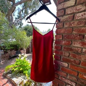 Red Victoria Secret Lace Up Side Detail